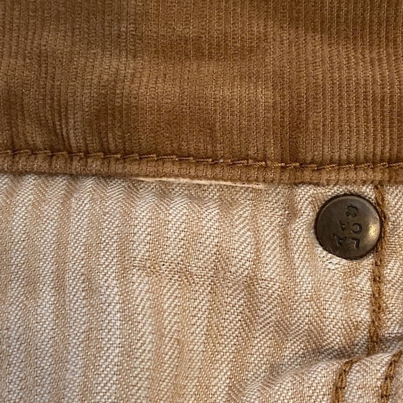 Lucky Brand Sofia Skinny Corduroy Pants Womens 10 Short  26" Inseam Light Brown - Picture 7 of 8